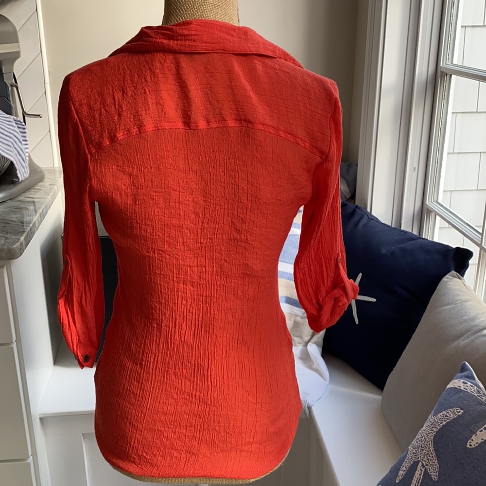 BCX Orange Button Up Dress Shirt - Picture 4 of 10